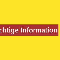 Wichtige Information des Kinderhauses